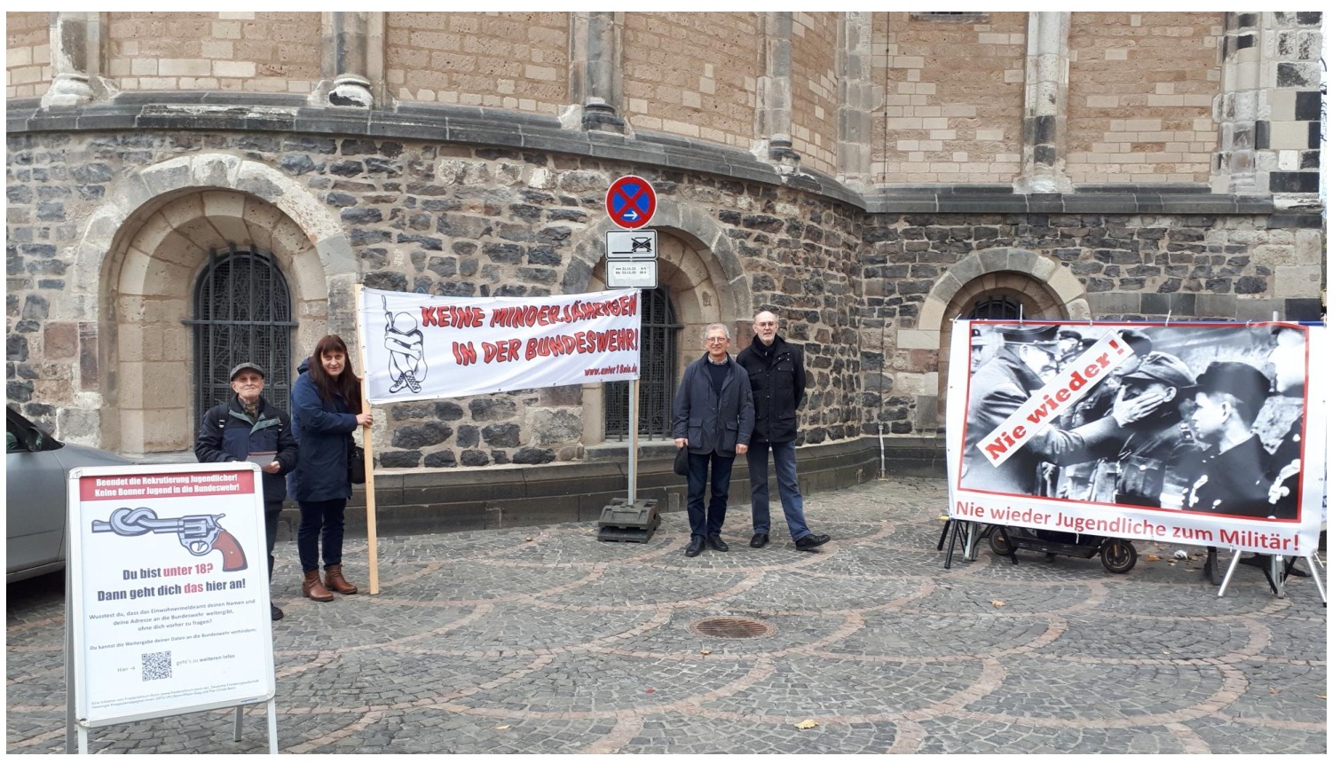 Mahnwache am Bonner Münster